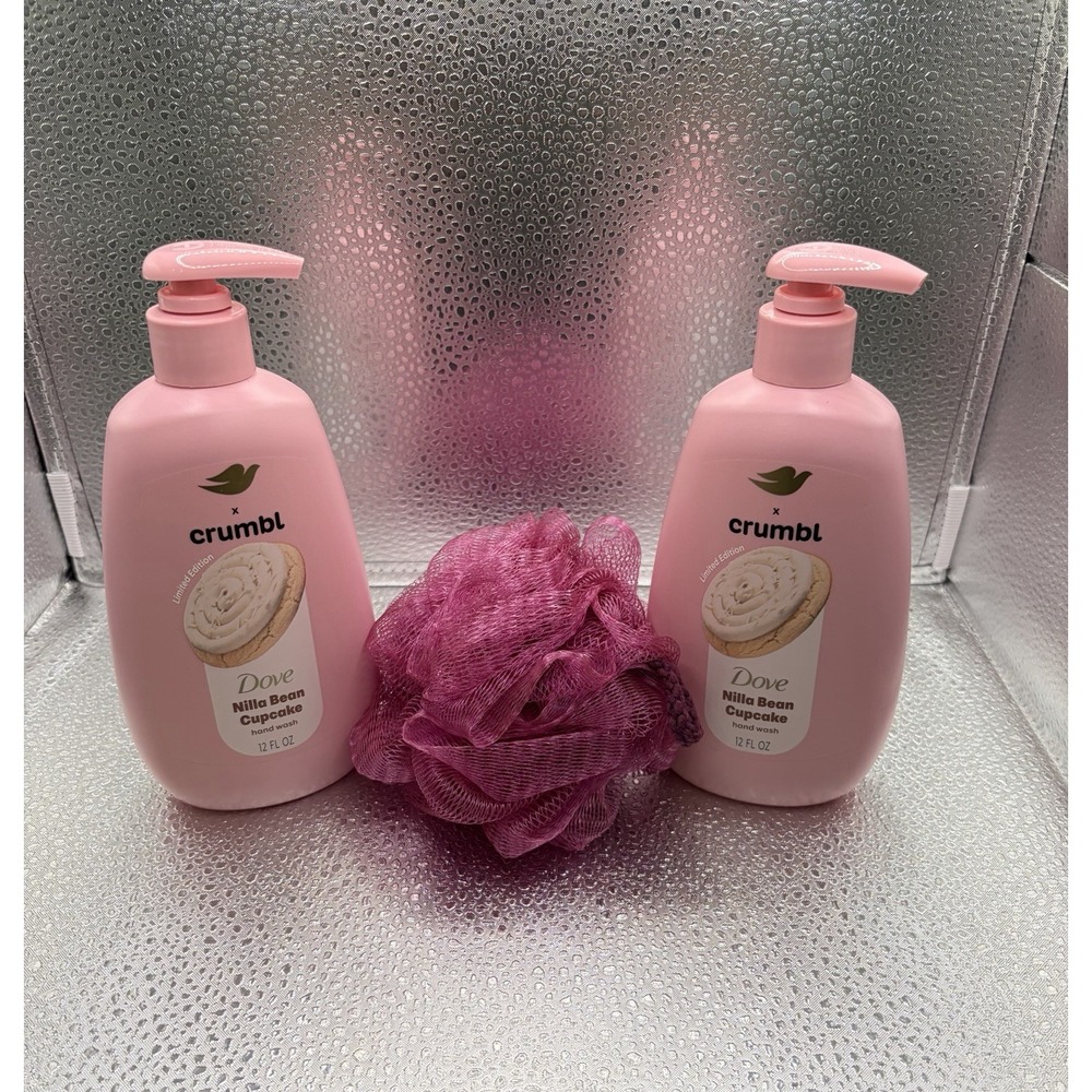 2 - Dove x Crumbl Limited Edition Hand Soap Nilla Bean Cupcake, 12oz NEW